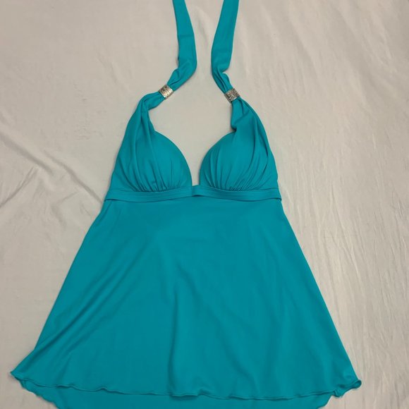 VENUS Swim Goddess Ruffle Hem Halter Tankini Top Poshmark
